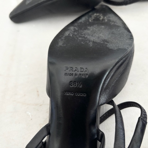 Prada Leather Slingback Pumps - Picture 8 of 10